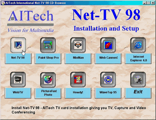 Autorun Installation Screen